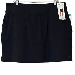 Orvis Skort Women’s XL Black Tennis Activewear Sportswear Casual Summer NWT